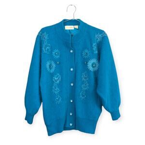 BELLDINI Angora Cardigan Sweater Jacket